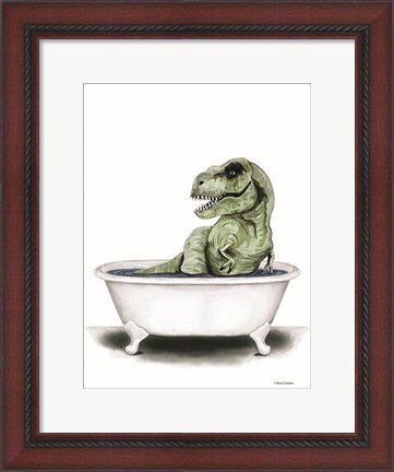 Framed Dino Bath III Print