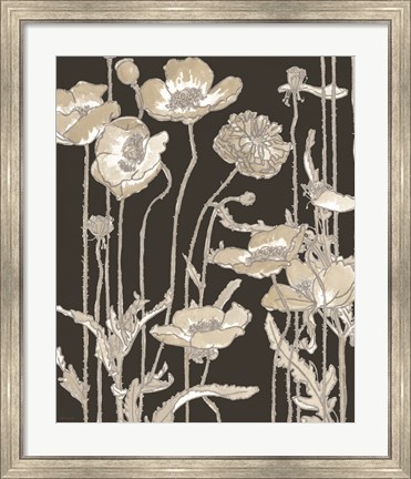 Framed Neutral Blooms 2 Print