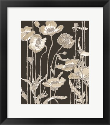 Framed Neutral Blooms 2 Print