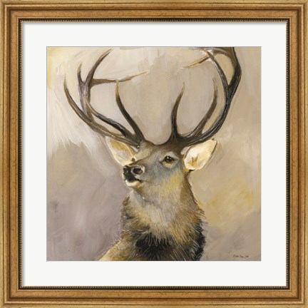 Framed Elk Study 1 Print