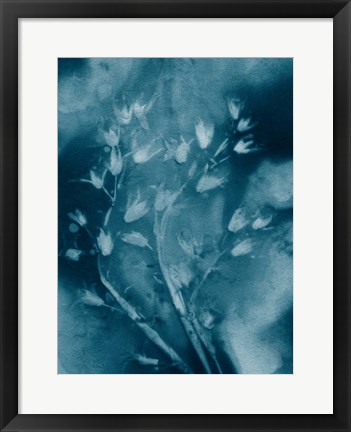 Framed Dropping Star Blue Print