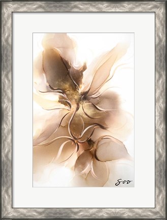 Framed Golden Orchid Print