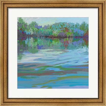 Framed Waterways IX Print