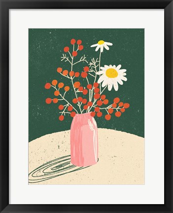 Framed Vase Floral Print