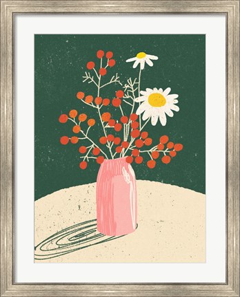 Framed Vase Floral Print