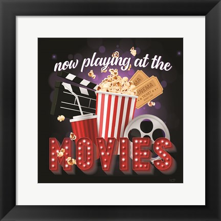 Framed Now Playing at the Movies Print