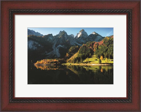 Framed Alps Reflected Print