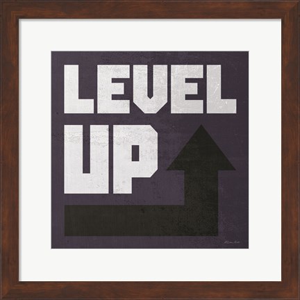 Framed Level Up Print