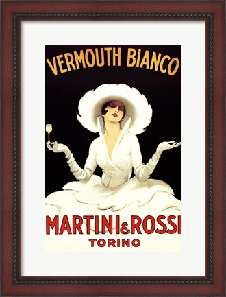 Framed Martini Rossi Print