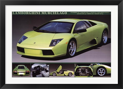 Framed Lamborghini Murcielago Print