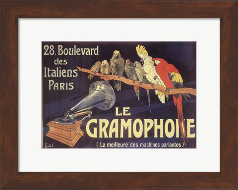 Framed Gramophone Print