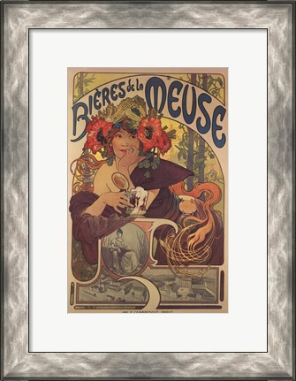 Framed Bieres de la Meuse Print