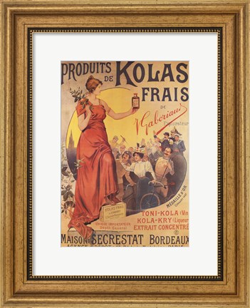 Framed Produits de Kolas Frais Print