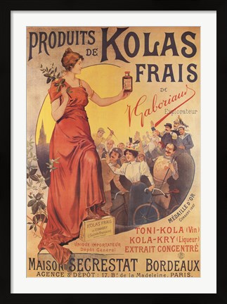 Framed Produits de Kolas Frais Print