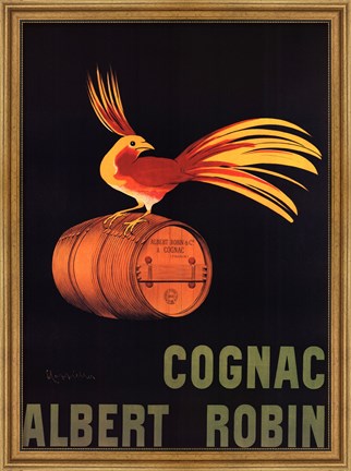 Framed Cognac Albert Robin Print