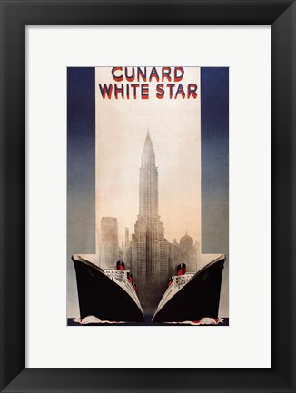 Framed Cunard Print