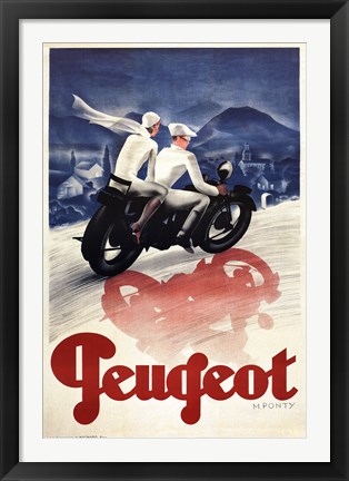 Framed Peugeot Print