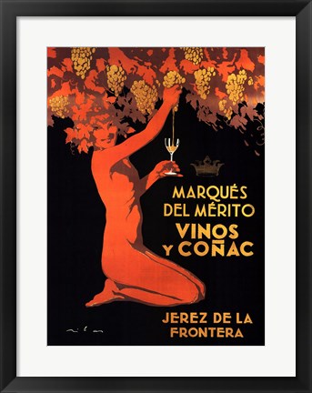 Framed Marques del Merito Print