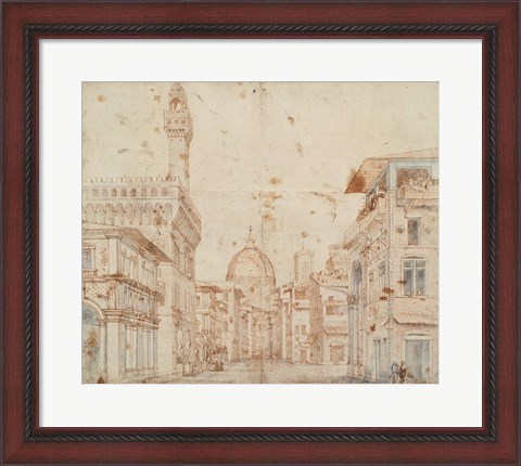 Framed Firenze Perspective Print