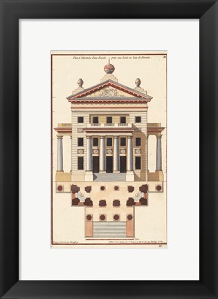 Framed Palladio Facade II Print