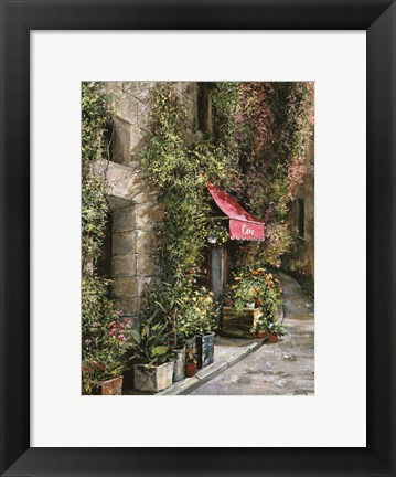 Framed St.Moritz Cafe Print