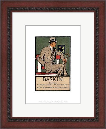 Framed Baskins Fashions I Print