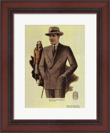 Framed Mens Fashion III Print