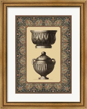 Framed Renaissance Urn II Print