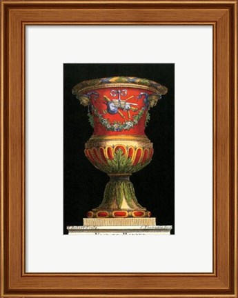 Framed Vase with Instruments Print