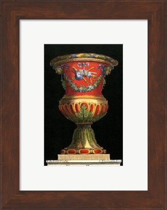 Framed Vase with Instruments Print