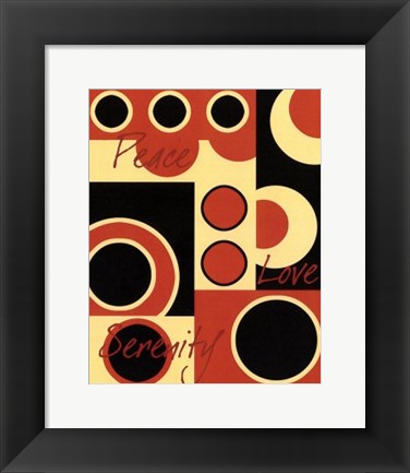 Framed Circle of Love III Print