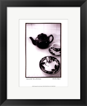 Framed Camomile Tea with Lemon Print