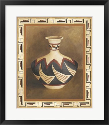 Framed Southwest Pottery II Print