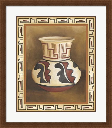 Framed Southwest Pottery III Print