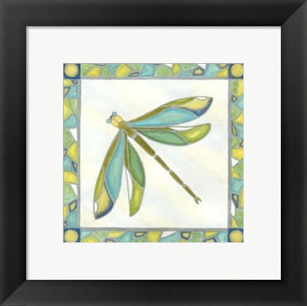 Framed Luminous Dragonfly II Print