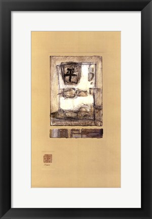 Framed Chinese Series - Peace I Print