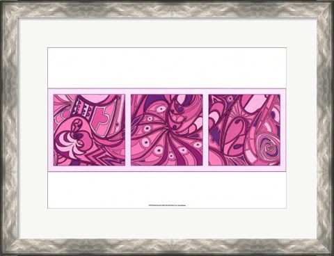 Framed Pink Fission II Print
