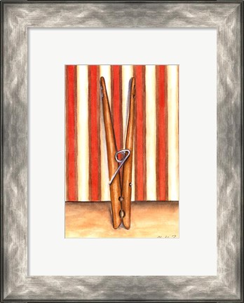 Framed Acme No. 1 Clothes Pin (PT) Print