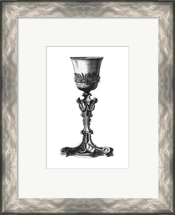 Framed Black &amp; White Goblet IV (SC) Print