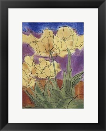 Framed Floral Fantasy III Print