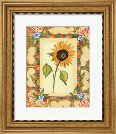 Framed French Country Sunflower II Print