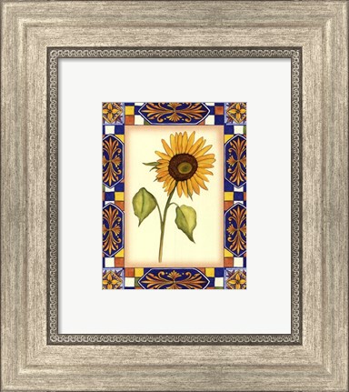 Framed Tuscany Sunflower II Print