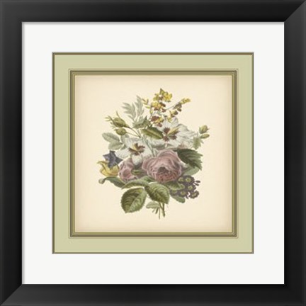 Framed Tuscany Bouquet (P) XII Print