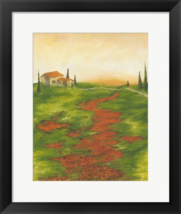 Framed Tuscany at Sunset II Print