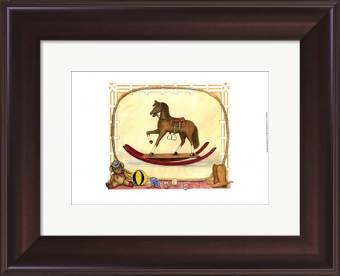 Framed Rocking Horse (D) I Print