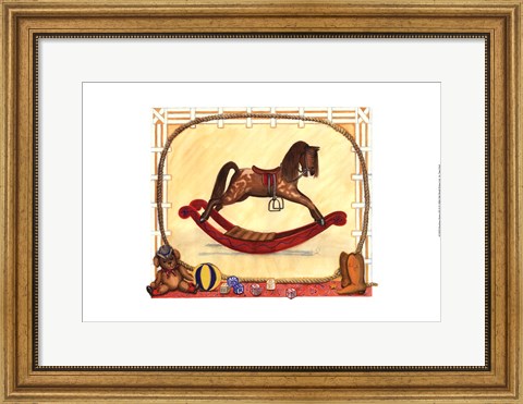 Framed Rocking Horse (D) II Print