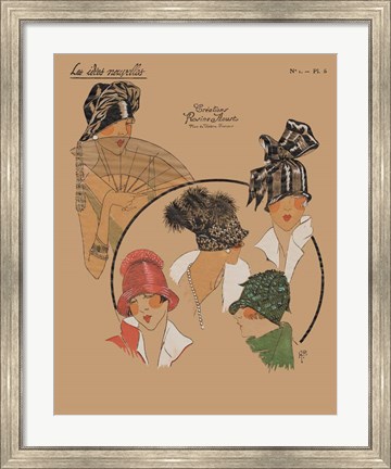 Framed Elegant Chapeau I Print