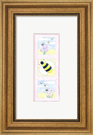 Framed Bee Trio Print
