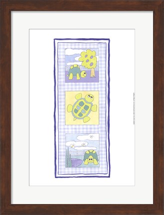 Framed Turtle Trio Print