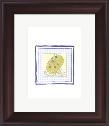 Framed Frog with Plaid (PP) IV Print